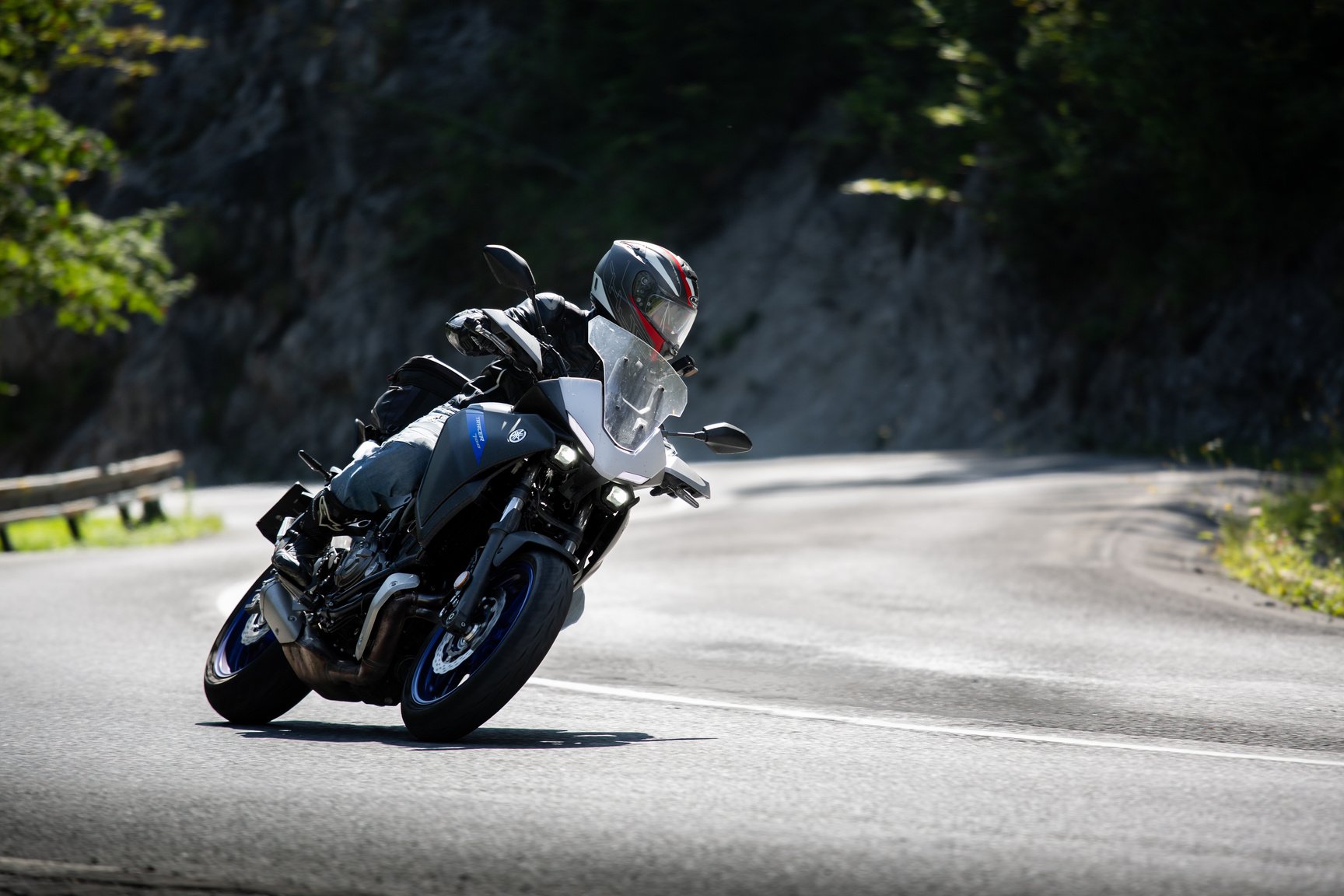 A Man Riding a Motorcycle 